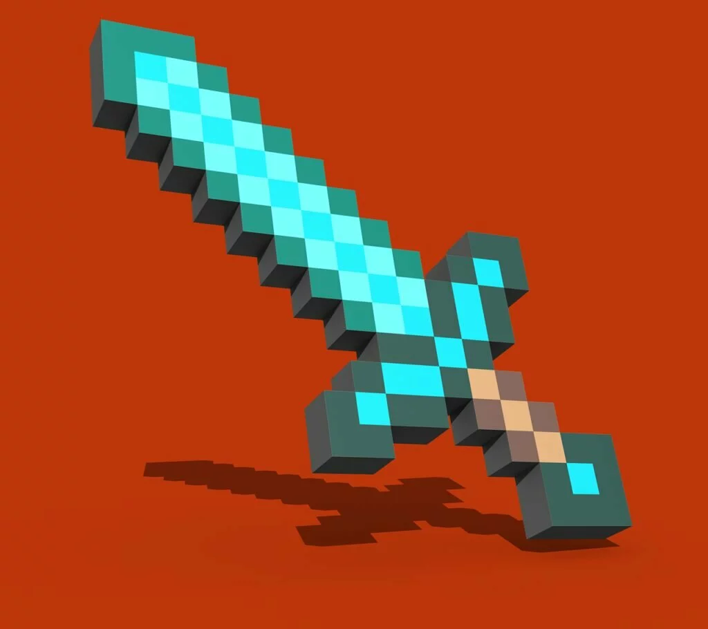 wallpaper, minecraft, sword